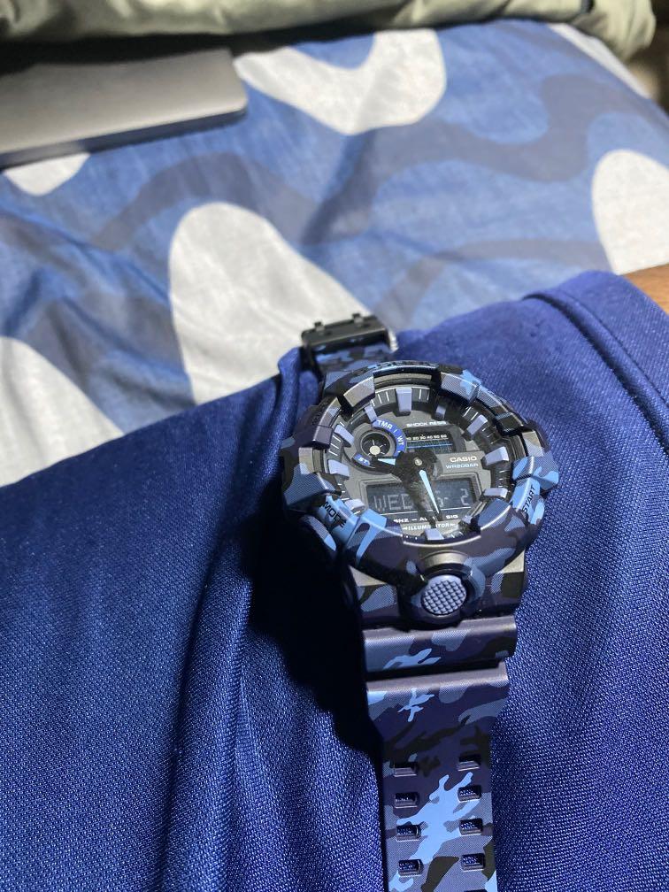 G shock watch Blue camo
