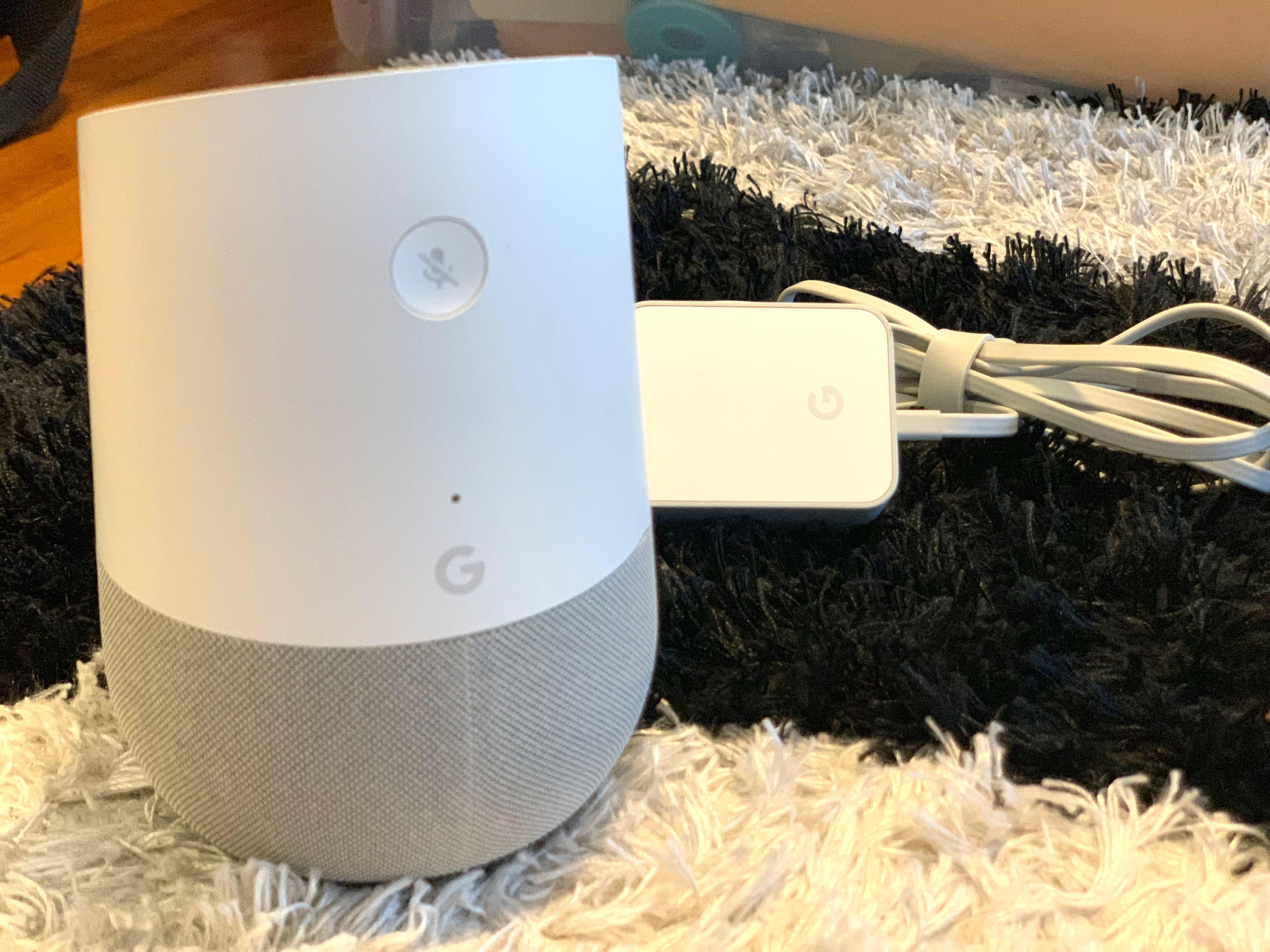 Google Home Smart Bluetooth Speaker with Google Assistant (Category: Entertainment Systems & Smart Home Devices) located in Singapore. Submitted by bd666 (Listing ID 1091589881, Image 1). Description: Mint condition. Only used it 2 times. Bought in San Francisco. Far-Field Voice Recognition Technology Multi-User Capability in the US Dual-Band Wi-Fi Connectivity 1x 2" High-Excursion Driver 2x 2" Passive Radiators Google Home App Controllable Touch