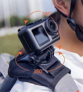 運動相機背包夾 backpack mount backpack strap mount backpack clip shoulder strap肩帶扣 胸肩固定支架 gopro 運動相機配件 