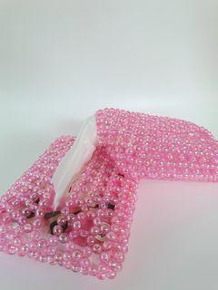 Handmade Beaded Tissue Pouch #Supportlocalsg
