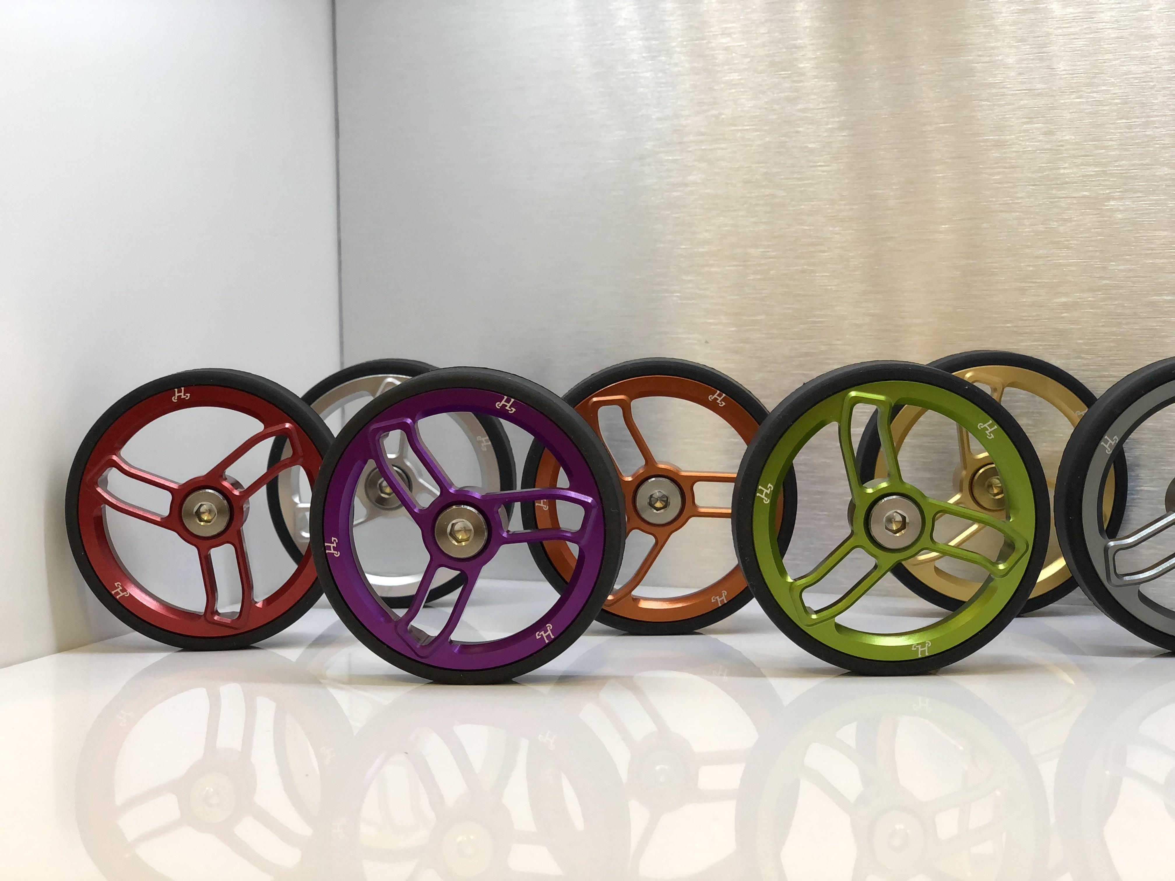 H&H Large (63mm) (70mm) ezwheels Bearing easy wheels for Brompton