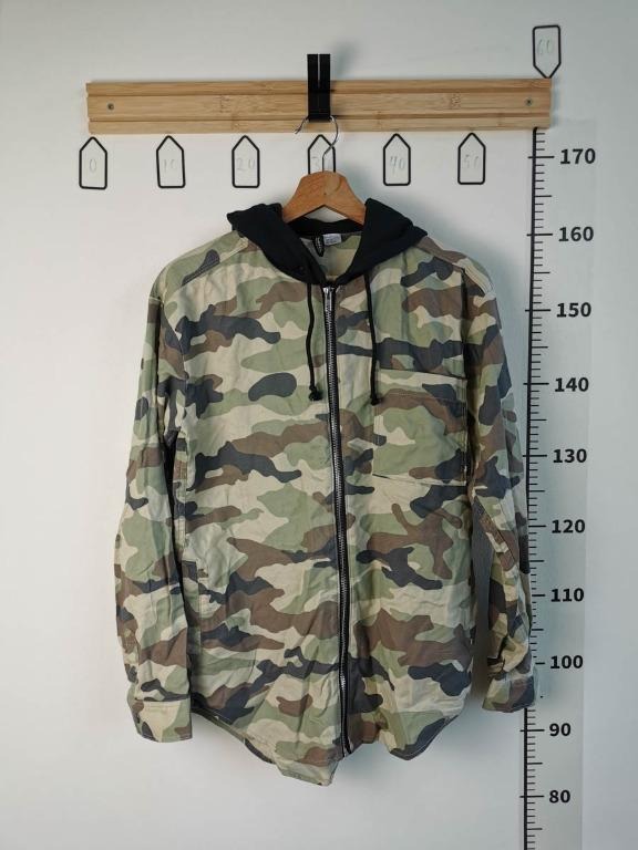 H and m cheap camouflage jacket