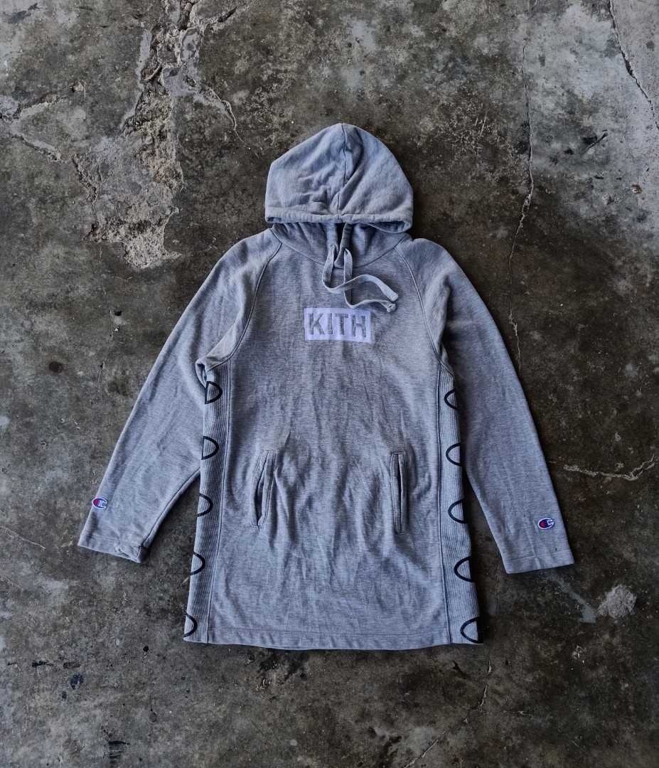 Kith x champion extended hoodie sales