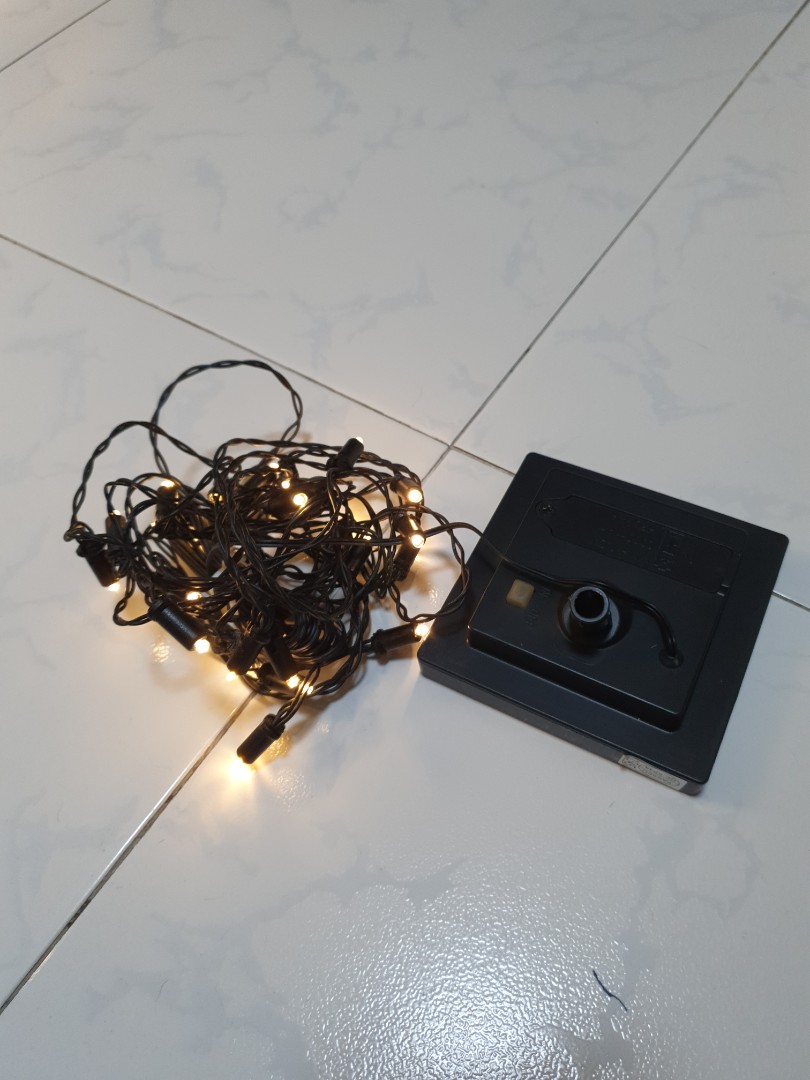 IKEA fairy lights with solar panels, Furniture & Home Living, Lighting