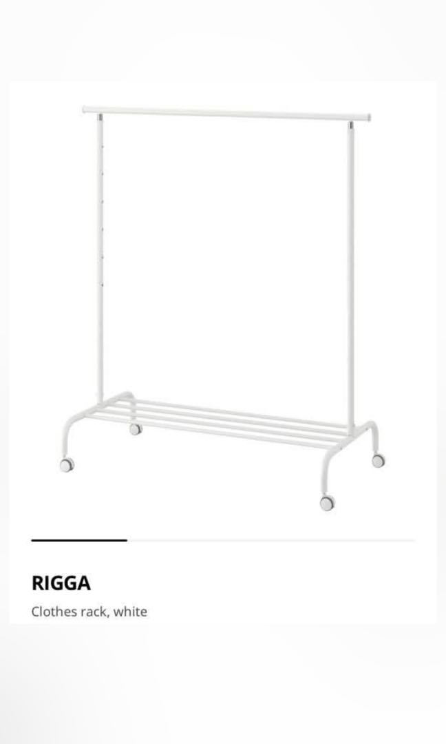 IKEA standing clothes rack, RIGGA, Furniture & Home Living, Home