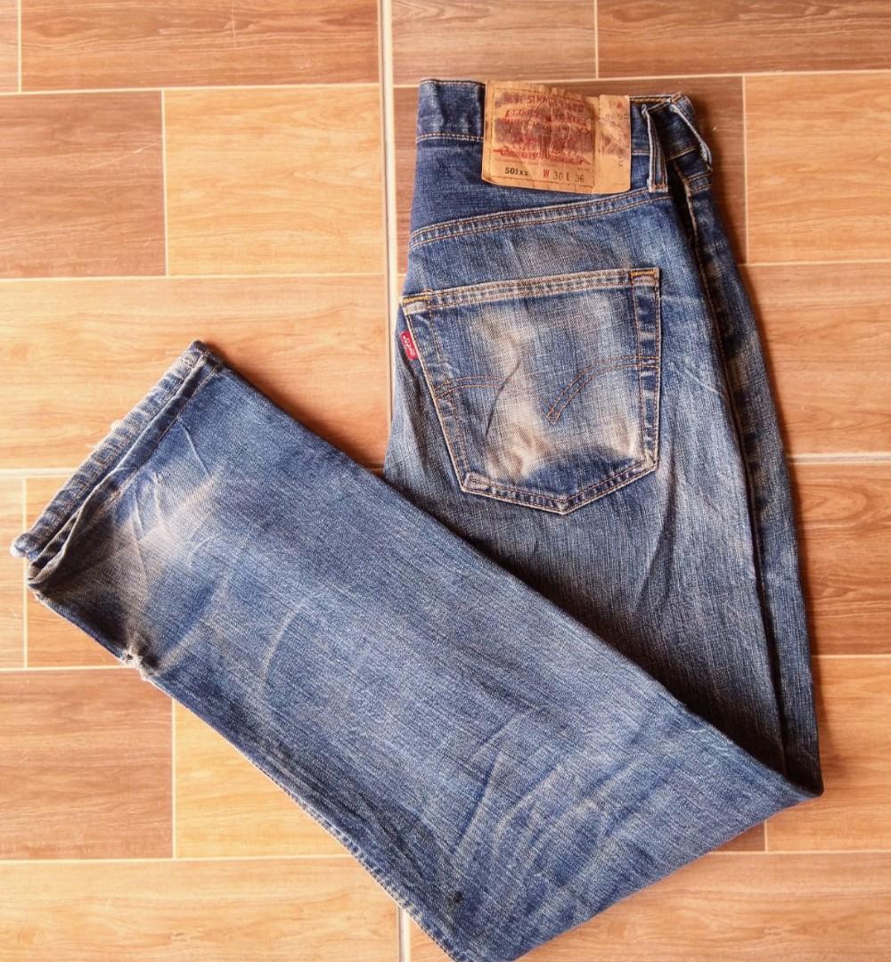 Jeans Levis 501xx Ripped Jeans Warna 