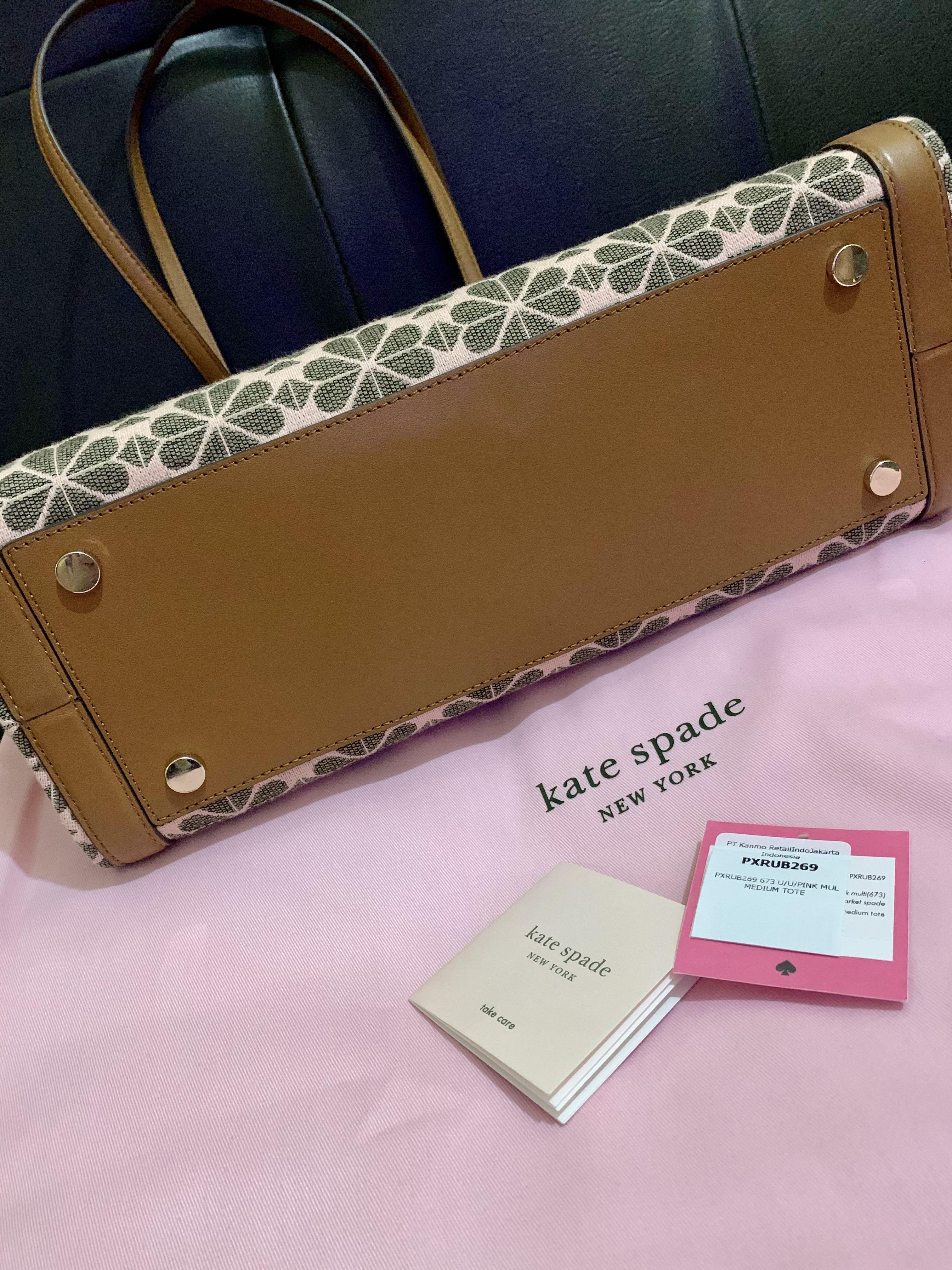 Kate Spade Market Spade Flower Jacquard Medium Tote Bag Fesyen