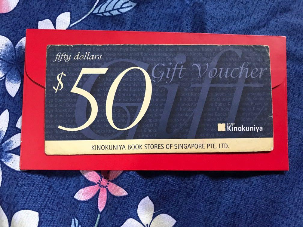 Kinokuniya $50 gift vouchers, Tickets & Vouchers, Vouchers on ...