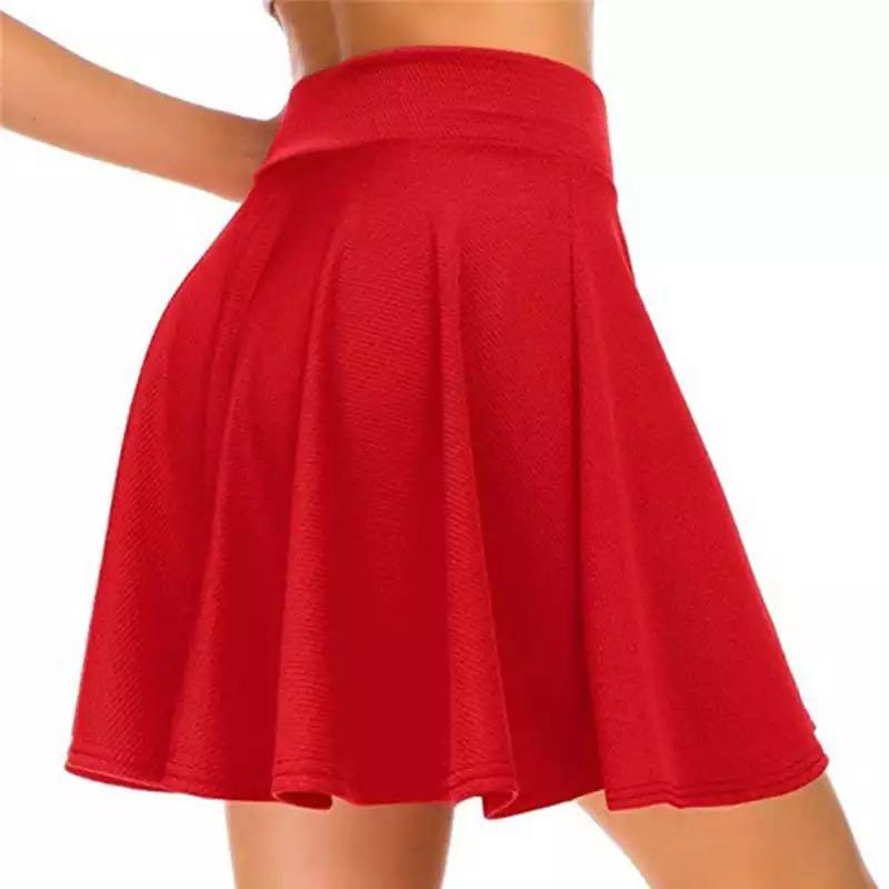 Red plain skirt Clearance