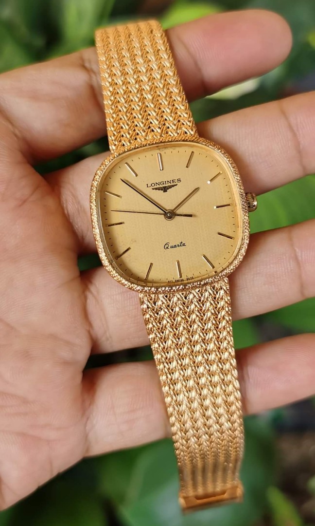 Longines gold on sale plated watch