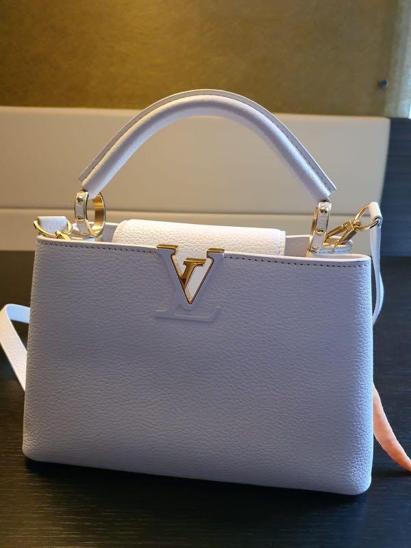 Louis Vuitton ARTYCAPUCINES BB URS FISCHER white capucines handbag LV New