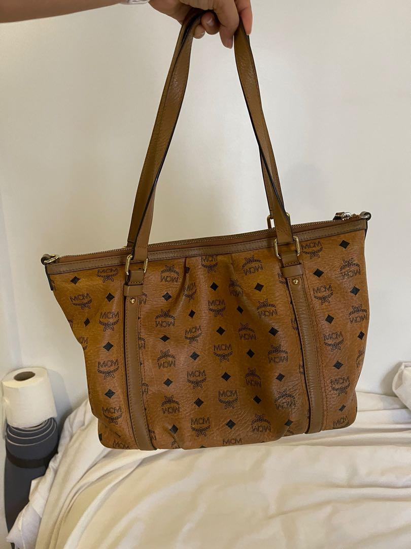 mcm zipper tote