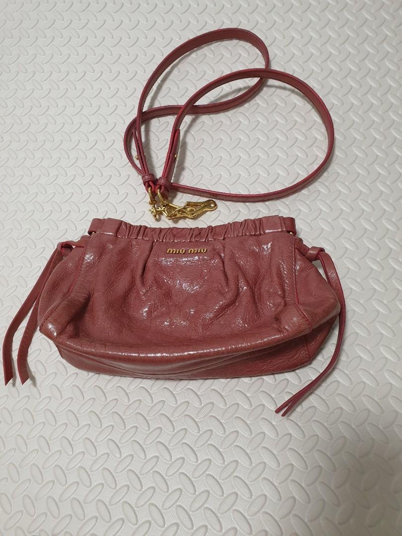 Miu Miu Small Sling Clutch Bag Two Way (Category: Luxury Bags & Wallets) located in Davao. Submitted by declutter14 (Listing ID 1091684064, Image 2). Description: 15800Php Free Shipping sg to ph Authentic Preloved Miumiu cross body clutch bag Good condition not brand new Miu Miu under Prada BAWAL BARAT DITO. NOT UKAY² WALANG PERA PiKiT!!.