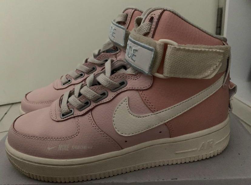 Air force 1 high utility hot sale force is female echo pink/sail