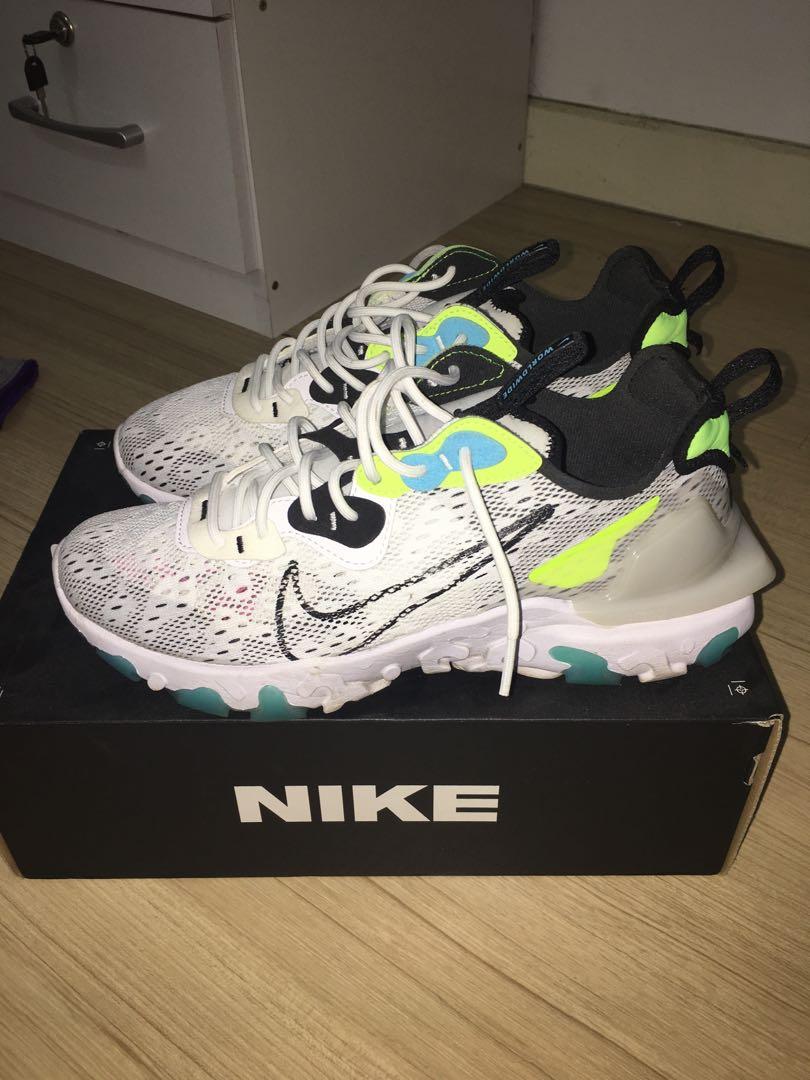 Nike react deals blanche jaune