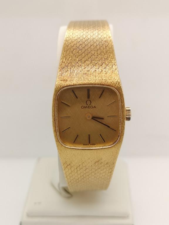 Omega 18k gold ladies watch top