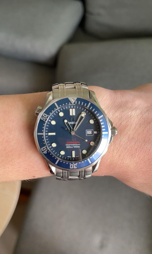 Omega seamaster 36mm blue dail quatz 