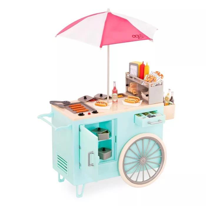 Our Generation Retro Hot Dog Cart 60pcs set Carousell