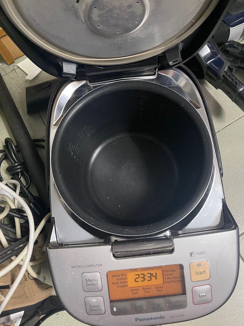 Panasonic rice cooker SRZX185, TV & Home Appliances, Kitchen