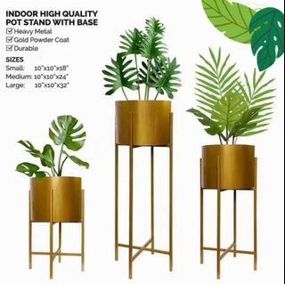 Plant stand curated available ROUND PLANTERS