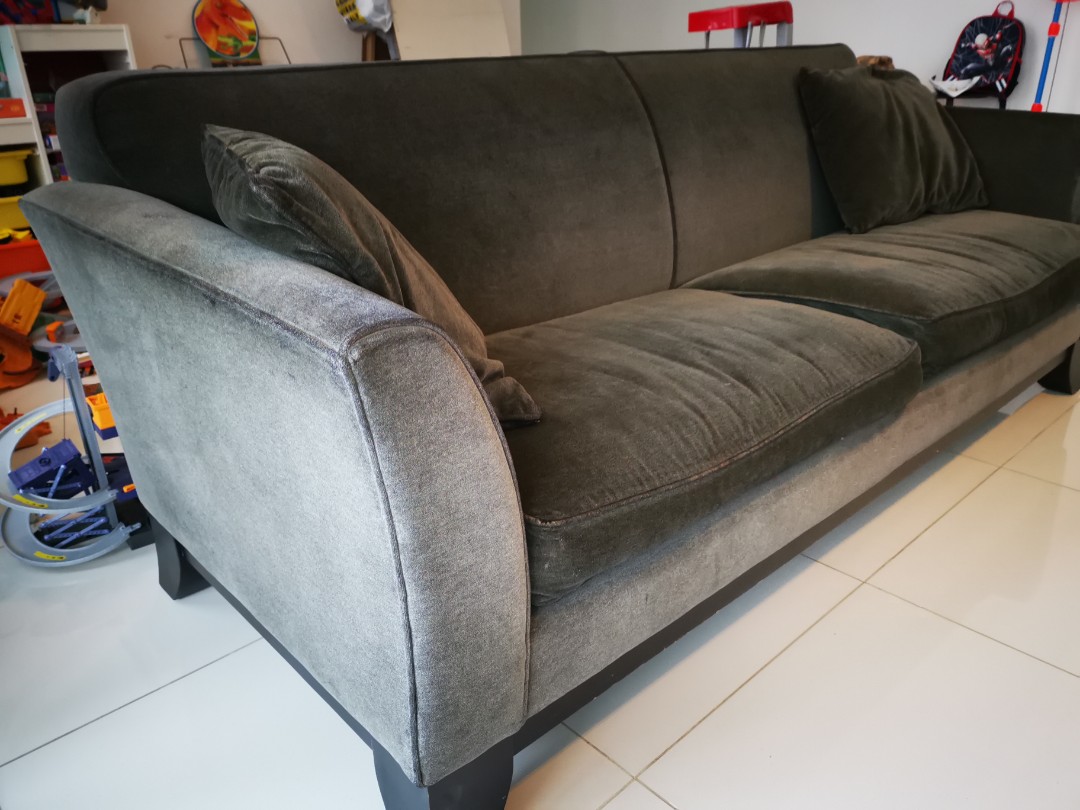 Pottery Barn Velvet couch Furniture Home Living Furniture