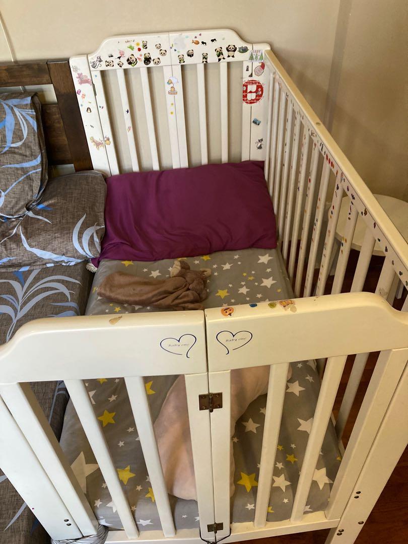 Preloved baby toddler crib Babies Kids Baby Nursery Kids Furniture Cots Cribs on Carousell