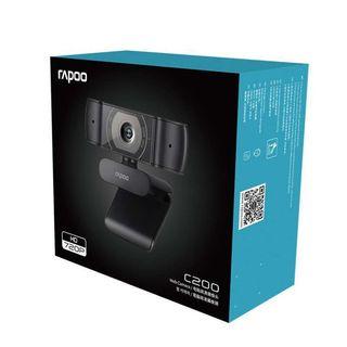 Rapoo C200 Webcam 720P HD With USB2.0 With Microphone Rotatable Cameras