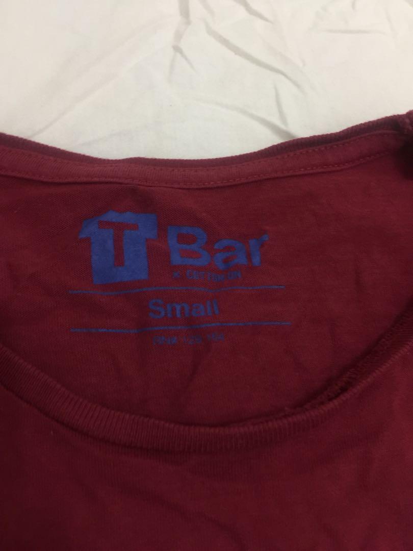 Red Cotton On t-shirt (Category: Tshirts & Polo Shirts ) located in Quezon City. Submitted by katrinaf__ (Listing ID 1091674111, Image 2). Description: Still in good condition. Men’s shirt which I wore as a boyfriend shirt. Printed text really has a “cracked” style, not a defect. RFS: decluttering.