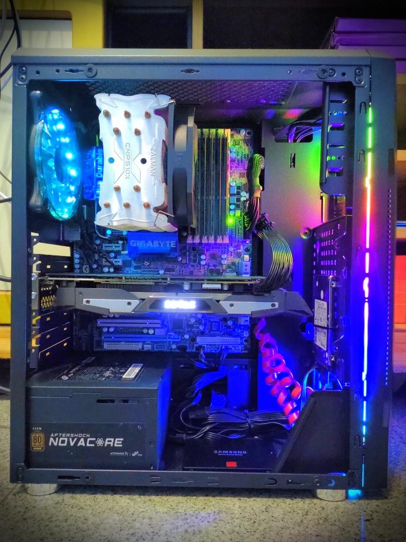 Rgb Gaming Pc Gtx 1060 6gb 6c12t Cpu Computers Tech Desktops On Carousell