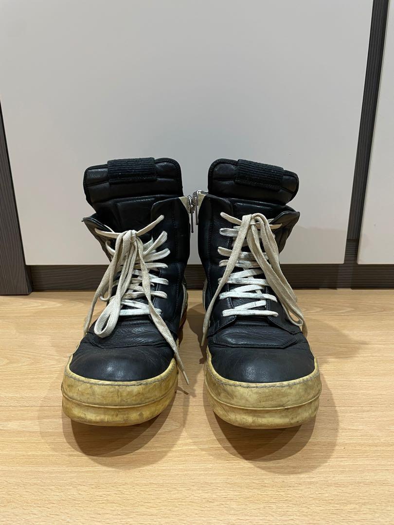 Rick Owens Geobasket 42 trashed, Men's Fashion, Footwear, Sneakers