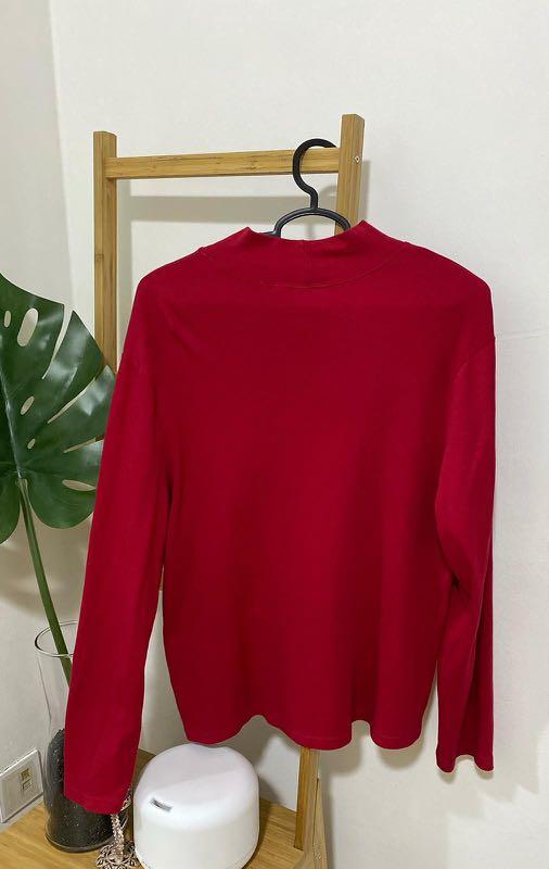 Super Glam Rhinestone Turtleneck, Red main image 0