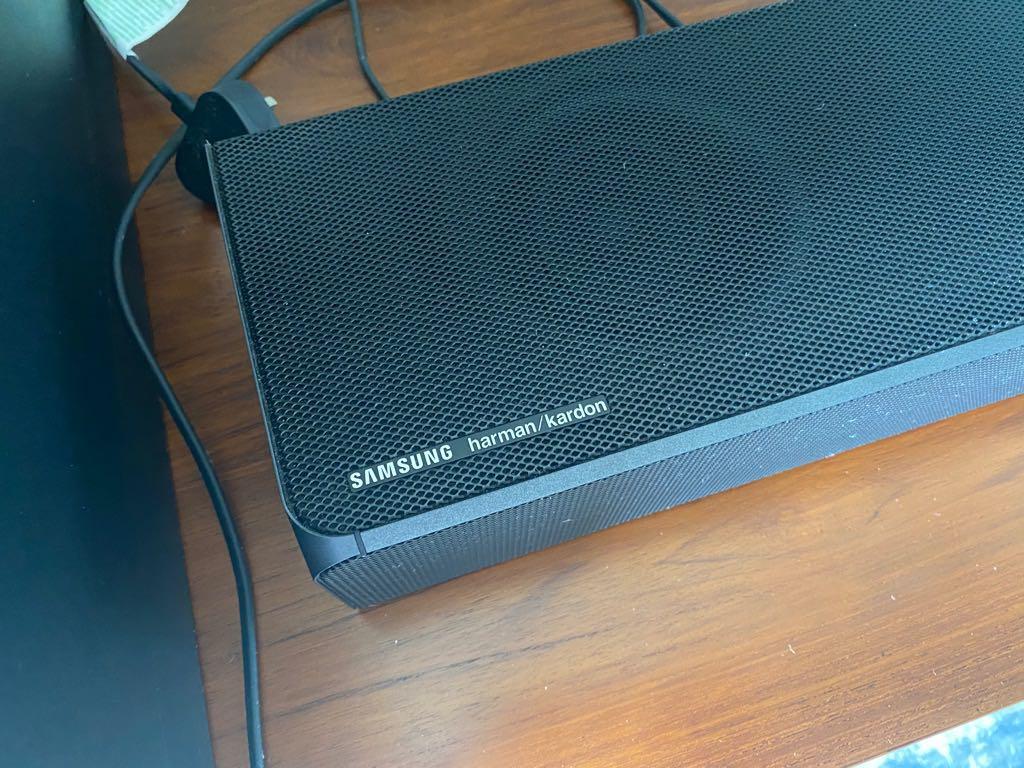Samsung Harman Kardon Sound bar with Dolby Atmos HWQ80R, Audio, Soundbars, Speakers