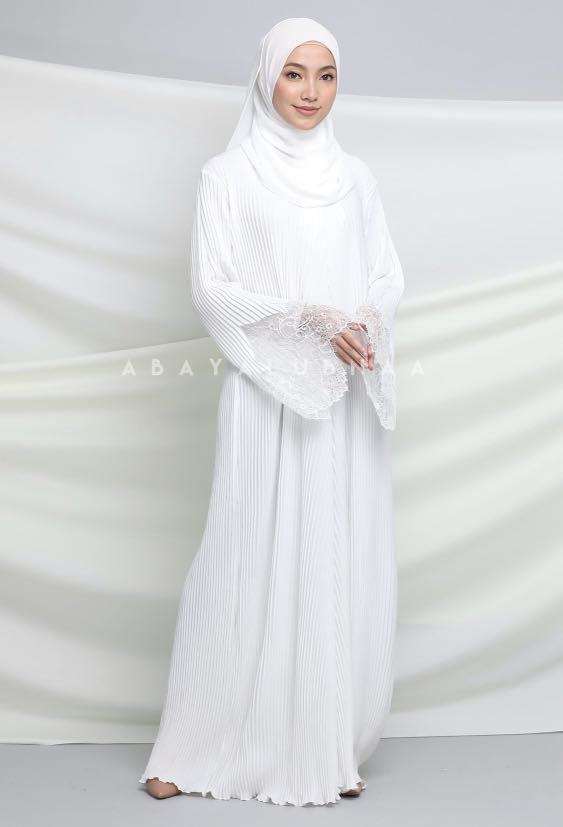 White new arrivals lace abaya