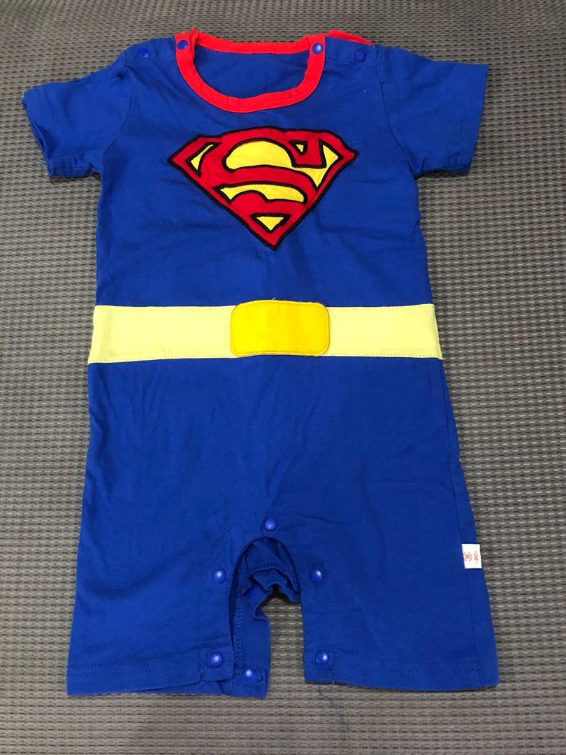 Details about   NEW Baby Girls Superman Long Sleeve Costume Cotton Romper  Headband SET Size 1.2 
