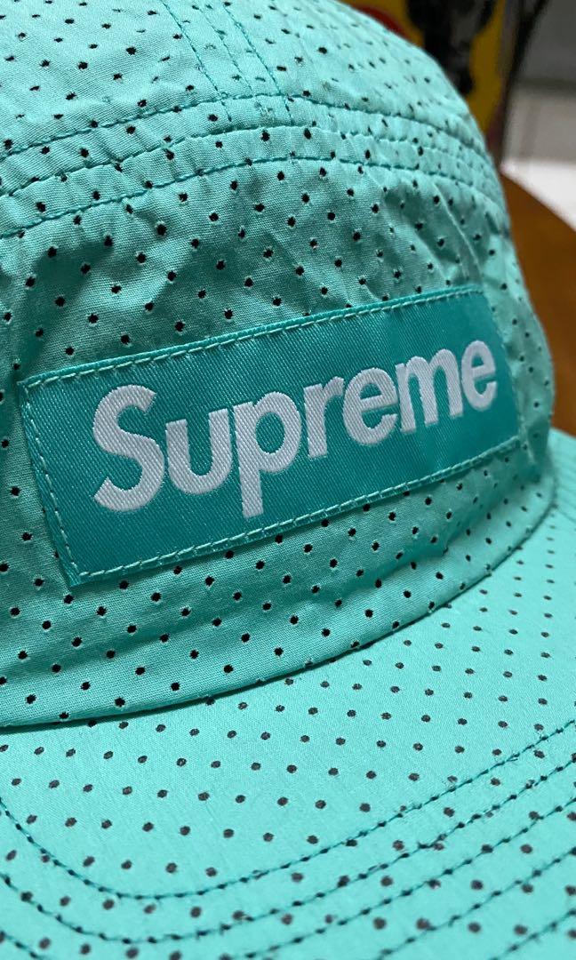 Supreme perforated best sale camp cap