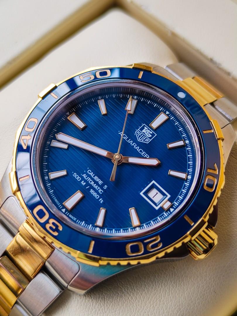 TAG HEUER AQUARACER CALIBER 5 TWO TONE