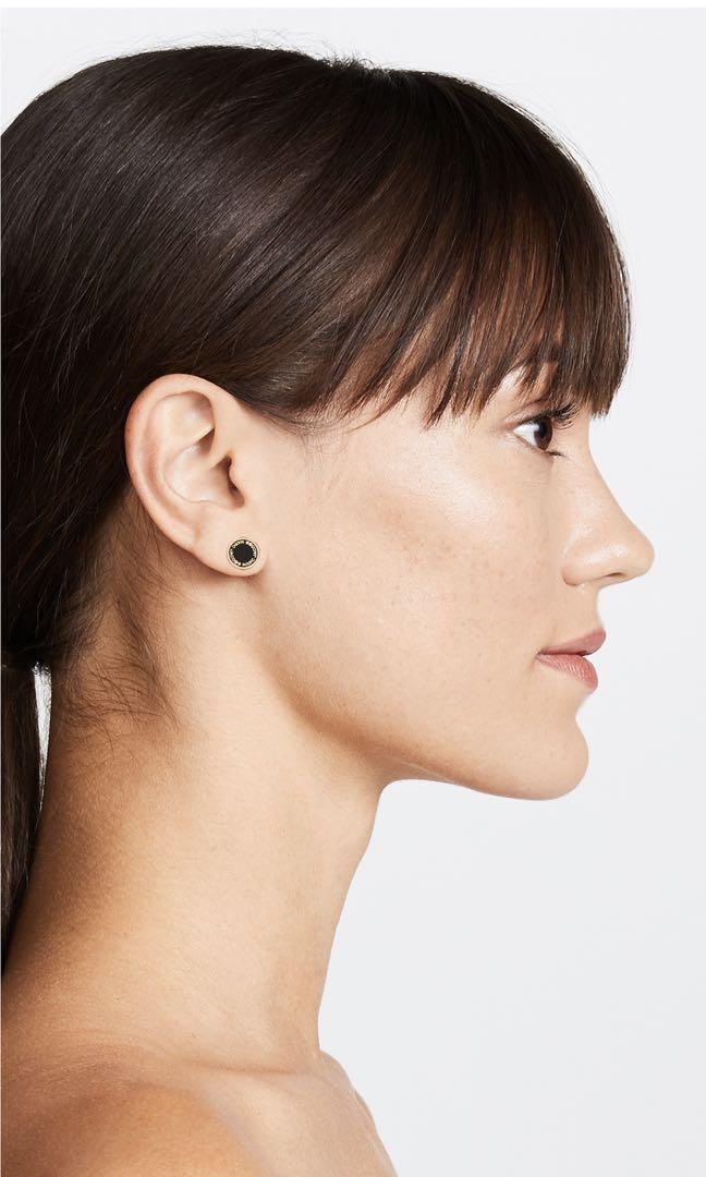 Marc jacobs logo disc earrings top