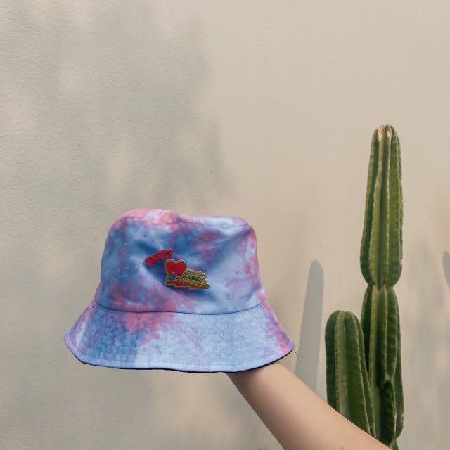 Tie dye bucket hat BT21 / reversible 