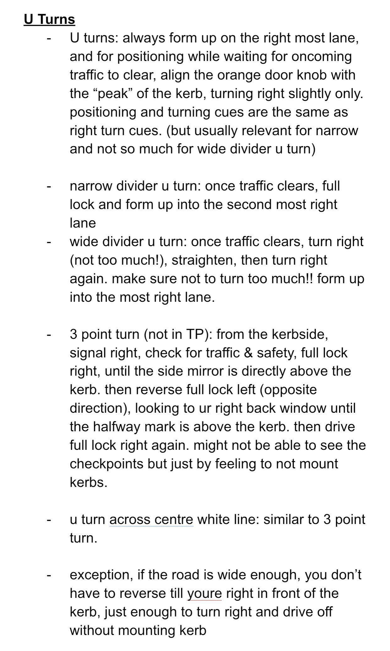 tp driving test tips notes class 3a everything else on carousell