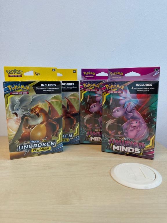 Pokémon TCG Unified Minds 3 Booster Pack Hangar Box SEALED 