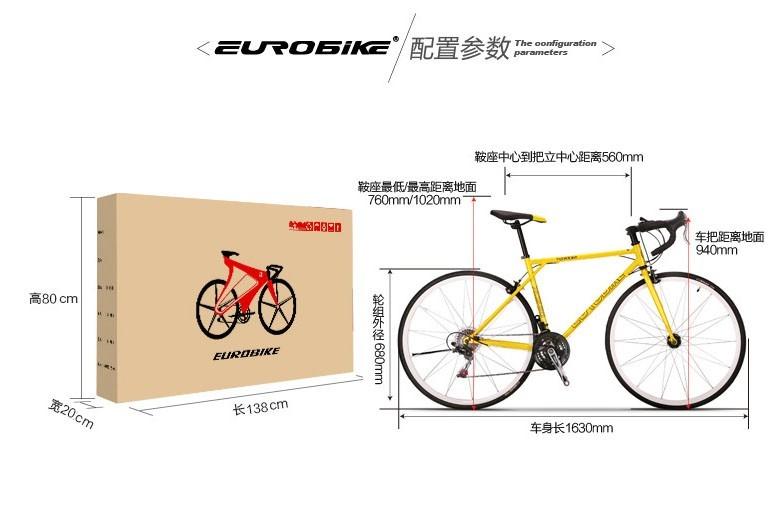 Eurobike clearance size chart