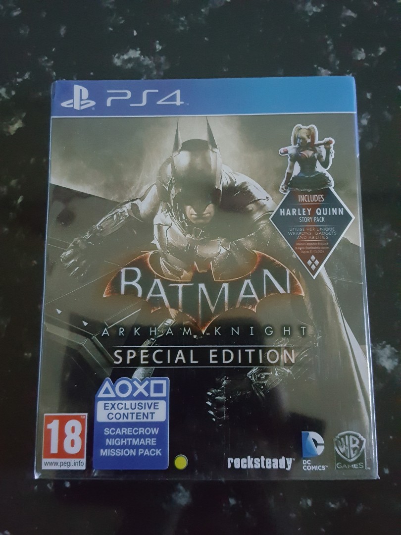 Used PS4 Batman Arkham Knight Special Edition Steel Case With Game R2,  Video Gaming, Video Games, PlayStation on Carousell