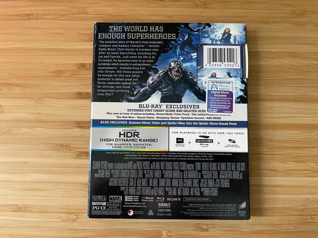 Venom blu ray streaming 2025