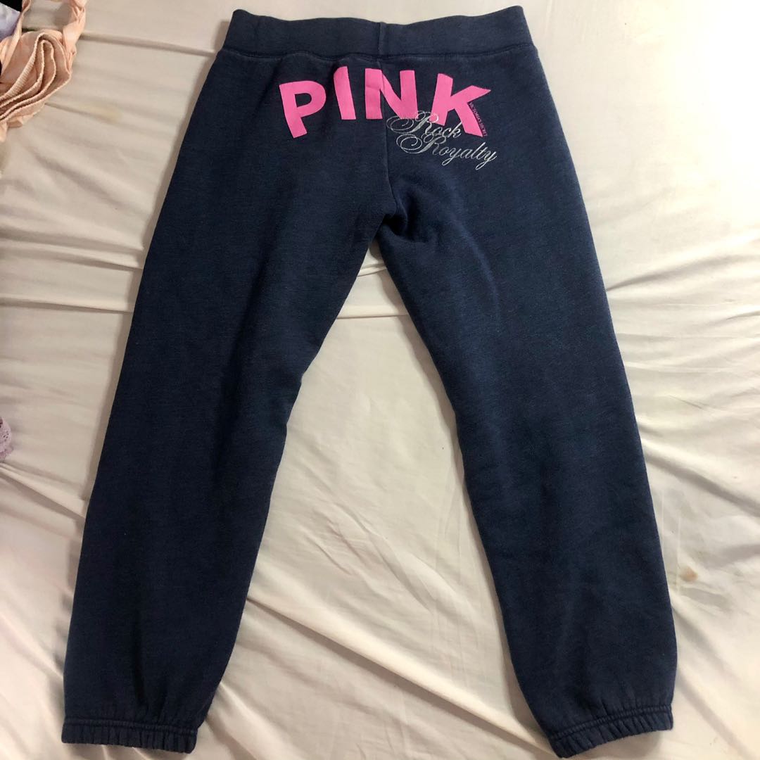 Victoria's secret PINK jogger jogging sweat pants bedazzled y2k
