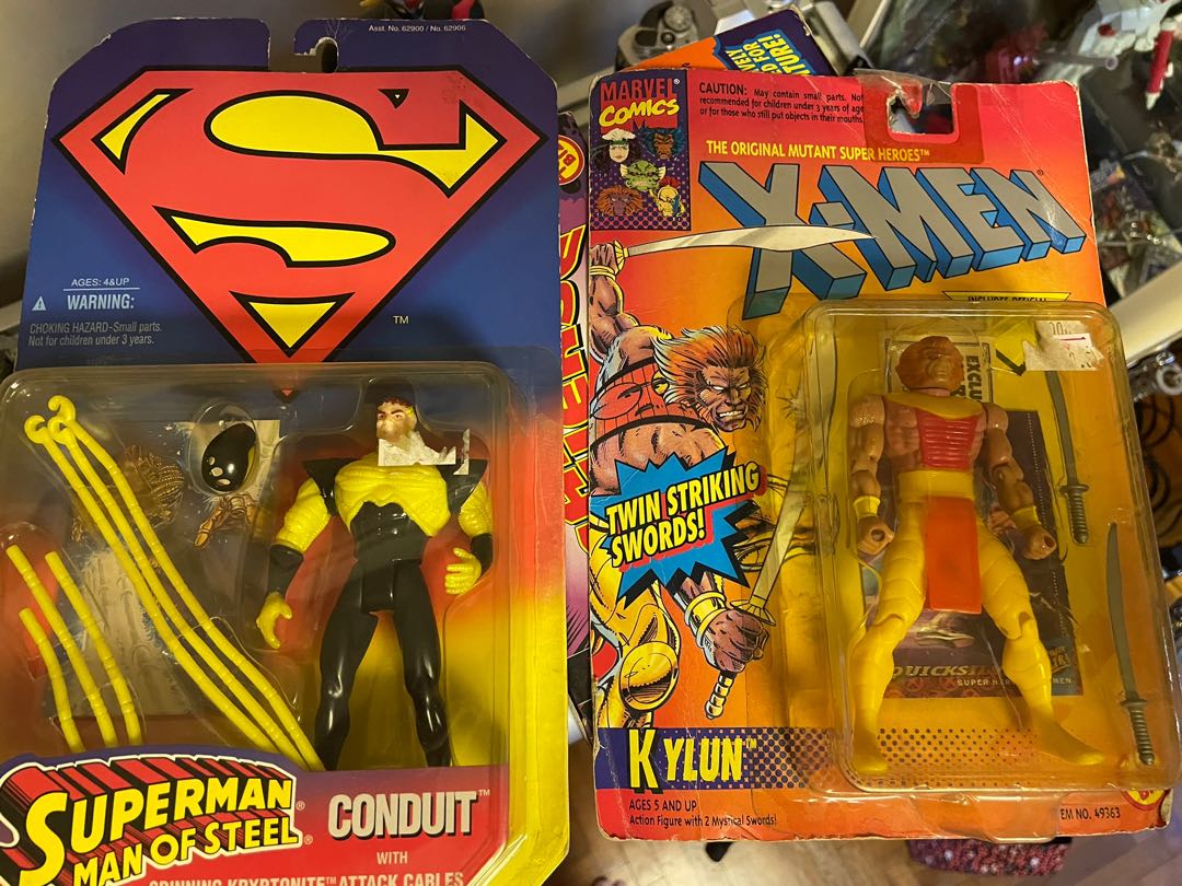 Lot of 8 Marvel Action Figures 1990s Fantastic 4 XMen Iron Man