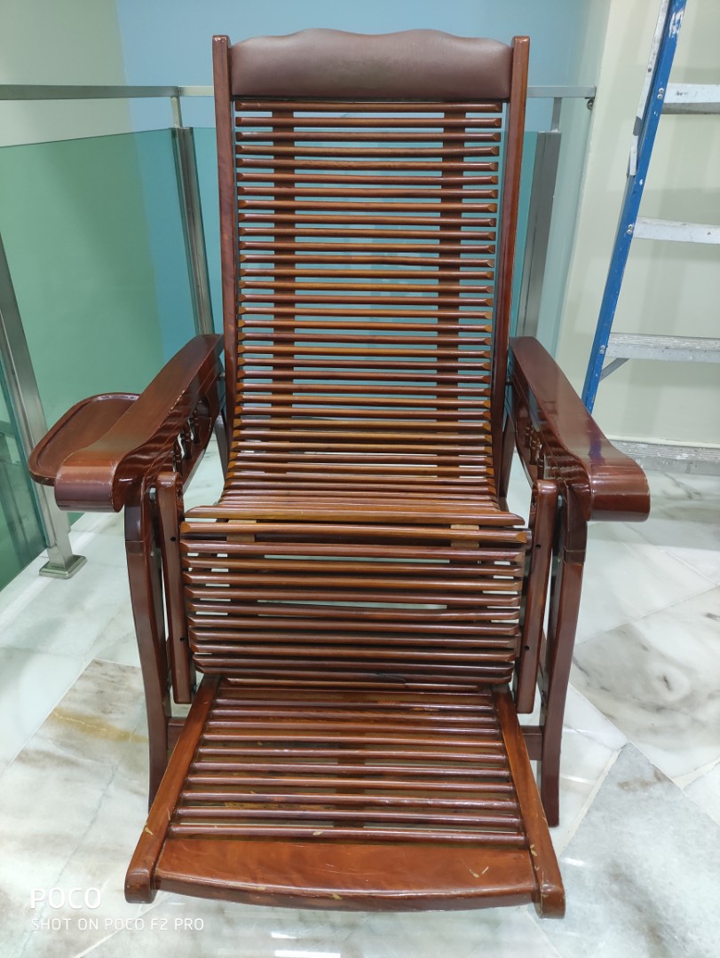 Wood lazy chair online
