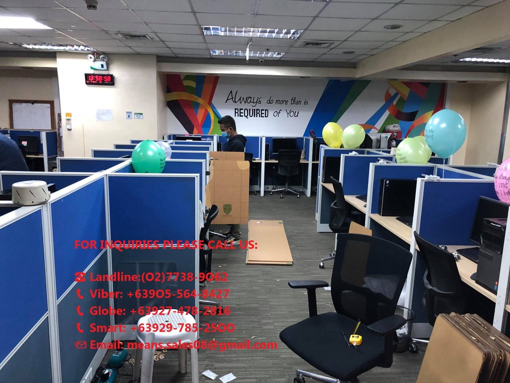 WORKSTATION CALL CENTER TABLE OFFICE PARTITIONS, Furniture & Home ...