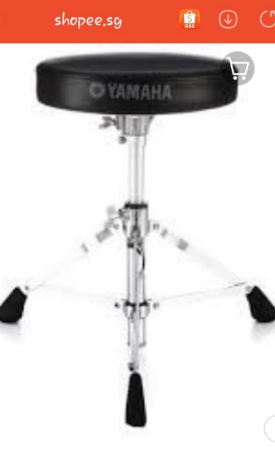 YAMAHA DS550U singlebraced drum throne, Sports Equipment, Other Sports Equipment and Supplies