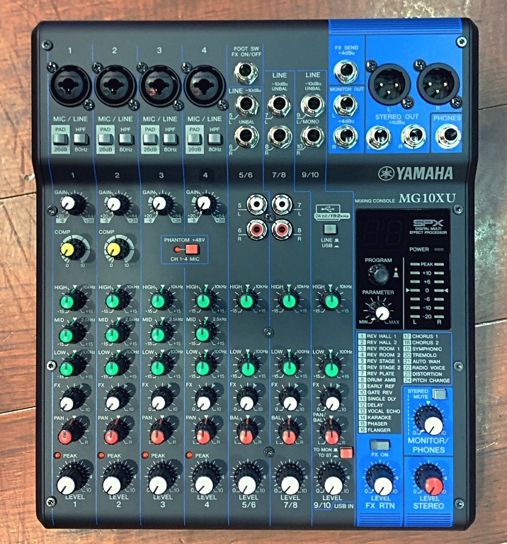 Yamaha MG10XU, 10Channel Mixing Console, Audio, Other Audio Equipment
