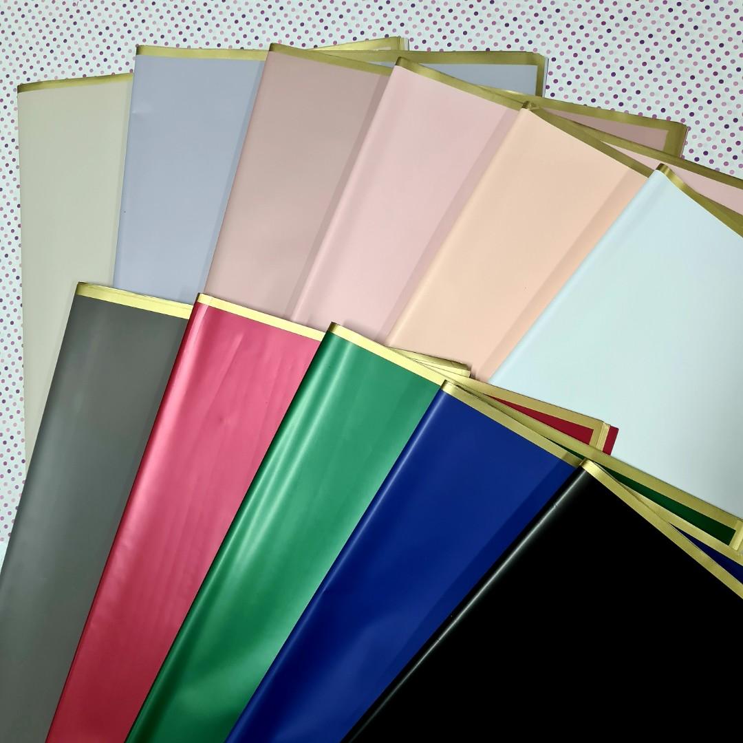 [5 Sheets Bundle] [WRP 02] Gold Frame Wrapping Paper | Gift Wrapper ...